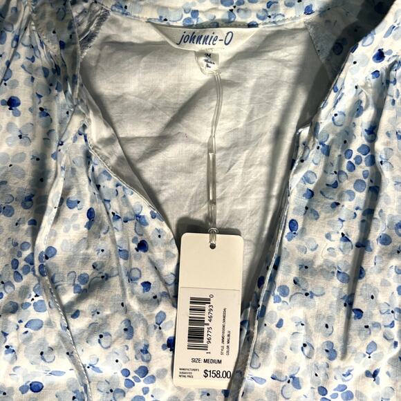 NWT Johnnie-O Vanessa Floral Cotton Blend Mini Dress SIZE Medium - Picture 7 of 10